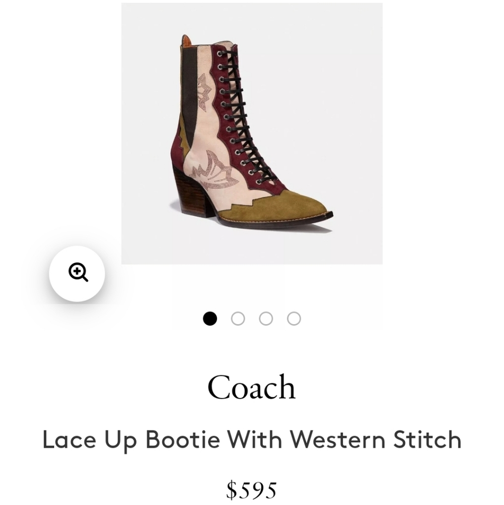 Deadstock Coach lace up bootie - Picture 5 of 16